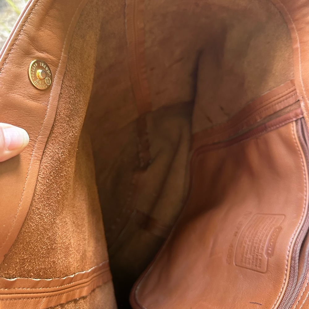 Brown Leather Tote Bag Coach - Picture 8 of 8